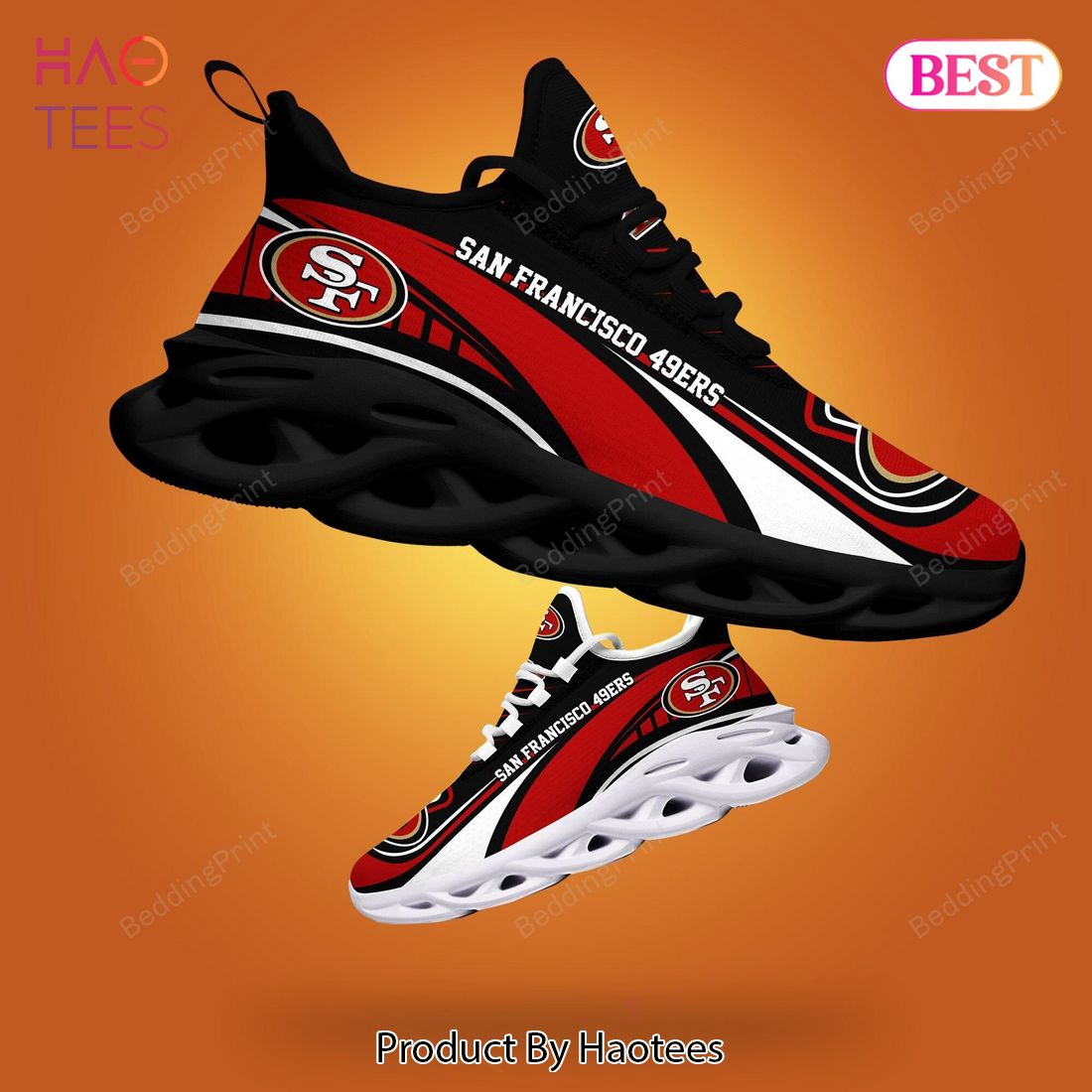 San Francisco 49ers NFL Red Mix Black Max Soul Shoes