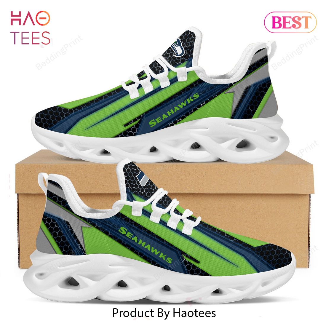 Seattle Seahawks NFL Trending Blue Green Max Soul Shoes