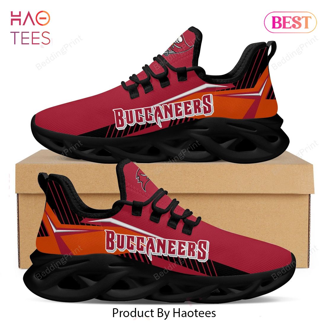 Tampa Bay Buccaneers NFL Hot Trend Red Mix Orange Max Soul Shoes