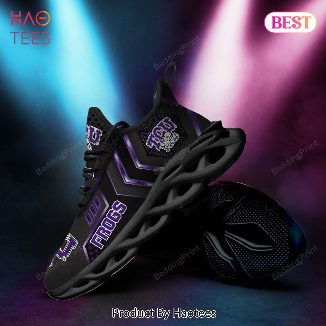 TCU Horned Frogs NCAA Violet Mix Black Max Soul Shoes
