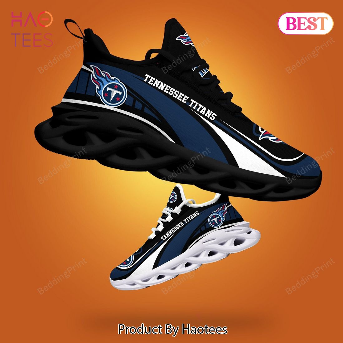 Tennessee Titans NFL Blue Mix Black Max Soul Shoes
