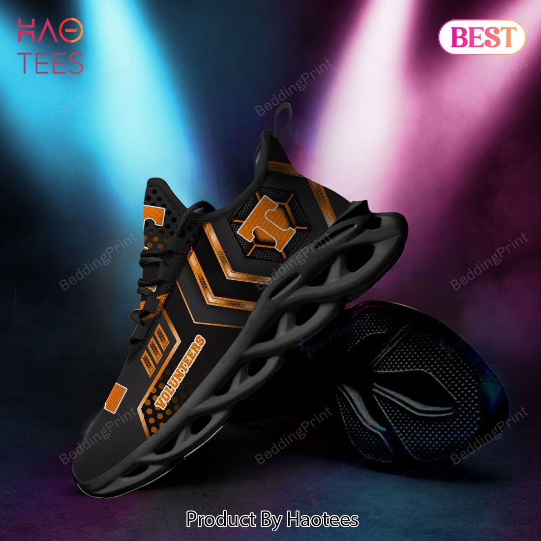 Tennessee Volunteers NCAA Gold Black Color Max Soul Shoes