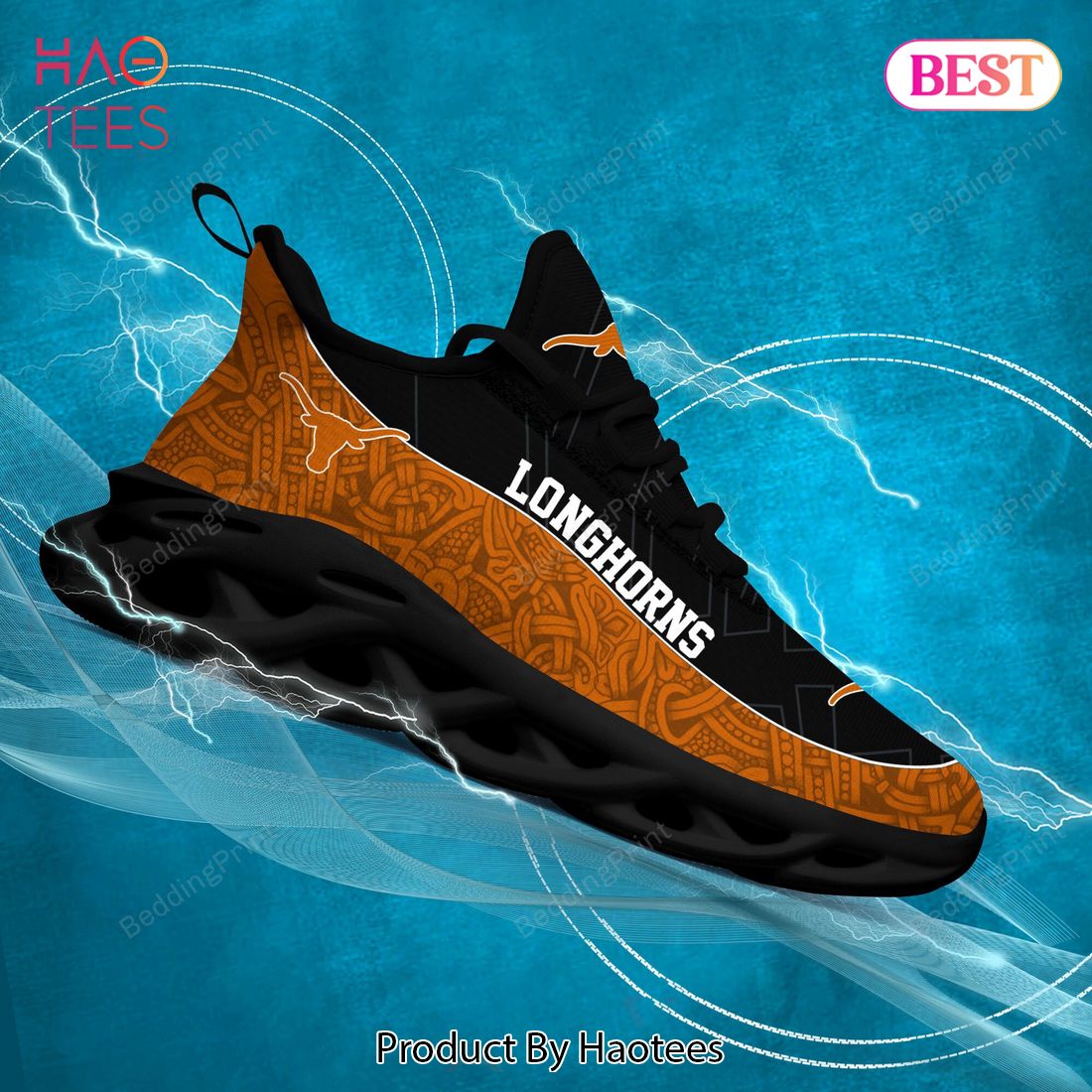 Texas Longhorns NCAA Gold Mix Black Max Soul Shoes Texas Longhorns NCAA Gold Mix Black Max Soul Shoes