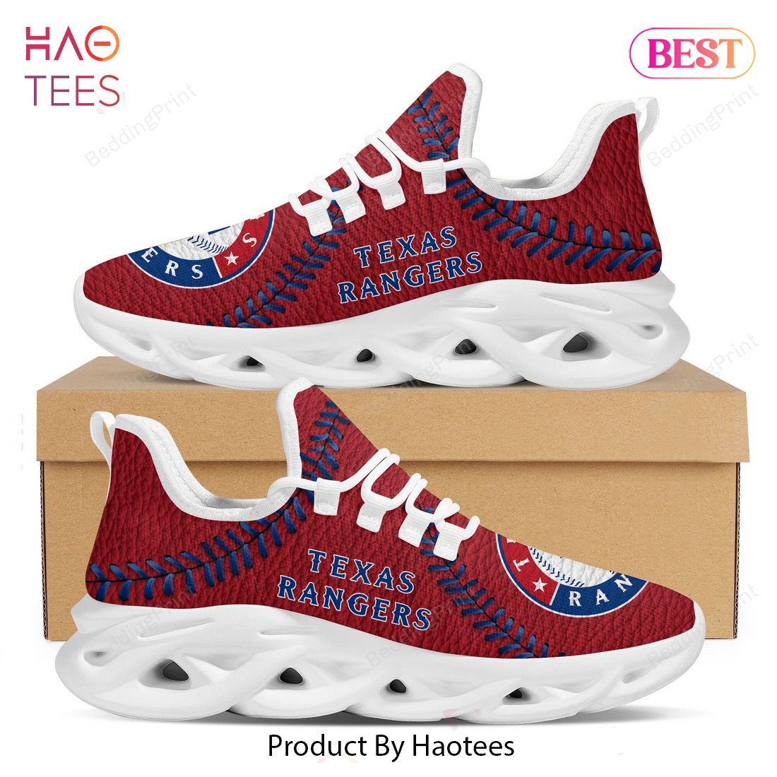 Texas Rangers MLB Baseball Teams Red Color Max Soul Shoes Texas Rangers MLB Baseball Teams Red Color Max Soul Shoes