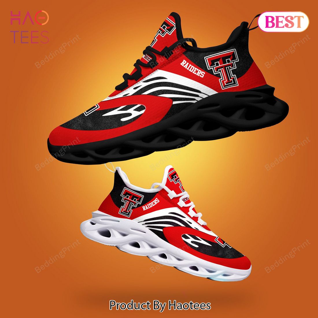 Texas Tech Red Raiders NCAA Red Mix Color Max Soul Shoes
