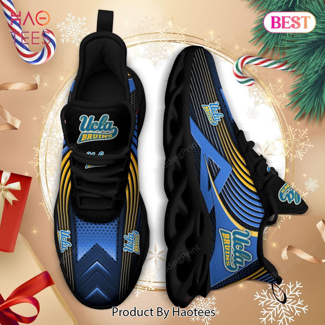 UCLA Bruins NCAA Black Mix Blue Max Soul Shoes UCLA Bruins NCAA Black Mix Blue Max Soul Shoes