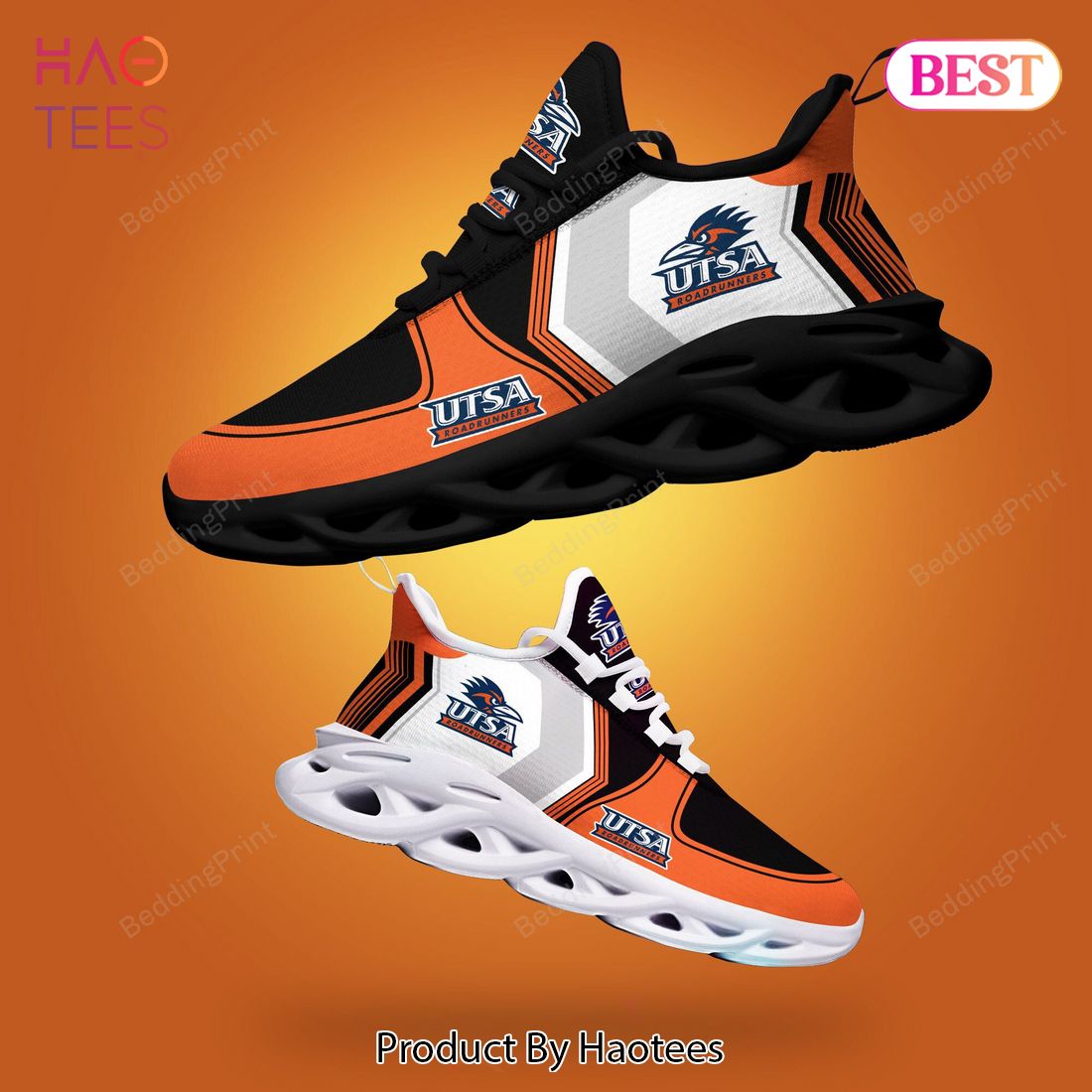 UTSA Roadrunners NCAA White Black Orange Max Soul Shoes