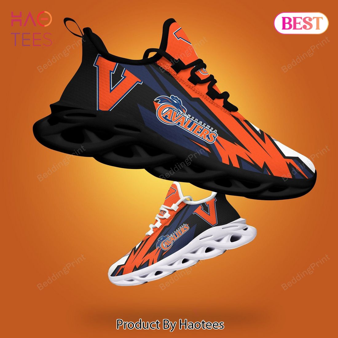 Virginia Cavaliers NCAA Orange Blue Max Soul Shoes
