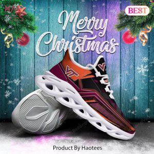 Virginia Tech Hokies NCAA Black Orange Pink Max Soul Shoes