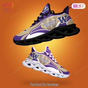 Washington Huskies NCAA Brown Mix Violet Max Soul Shoes