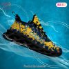 West Virginia Mountaineers NCAA Gold Blue Max Soul Shoes