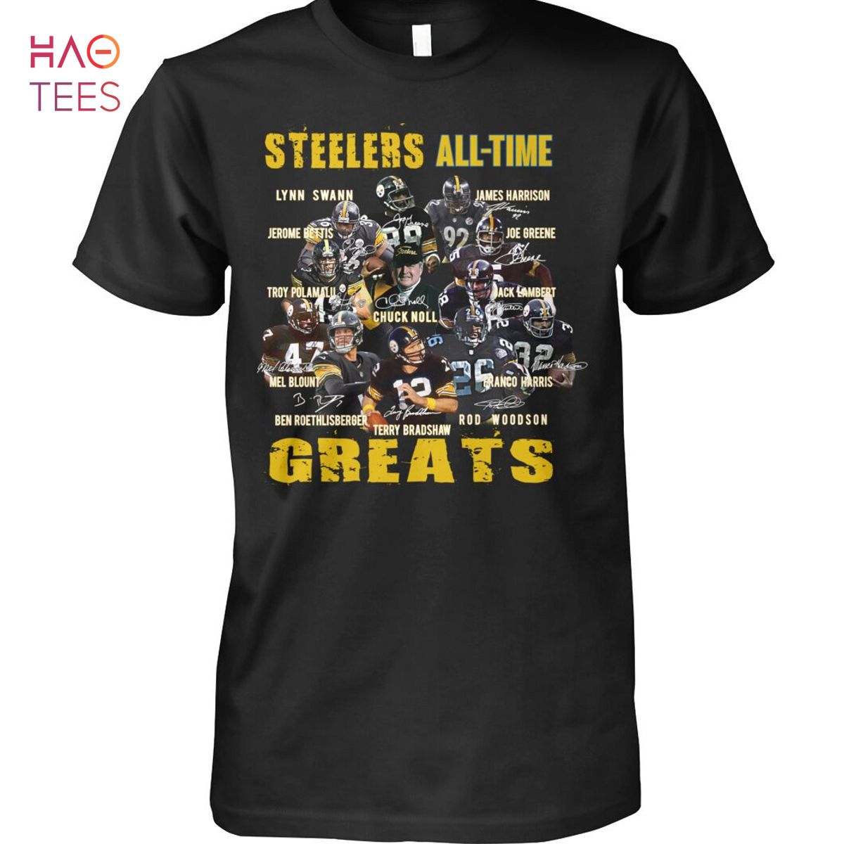 Steelers All Time Greats Pittsburgh Steelers T-Shirt - TeeNavi