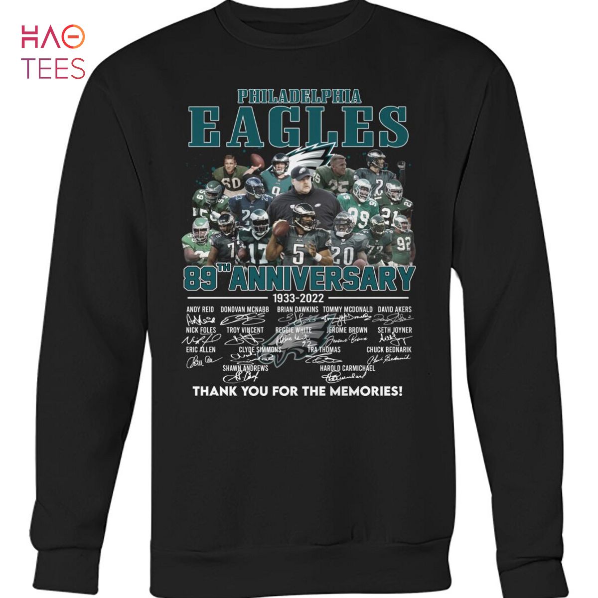 Thank you for the memories philadelphia eagles football shirt