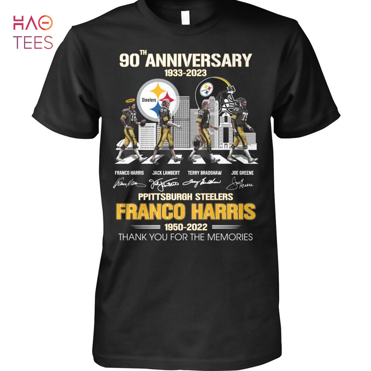 90 Anniversary 1933 2023 Ppittsburgh Steelers Franco Harris Thank You For The Memories T Shirt Unisex T Shirt 90 Anniversary 1933 2023 Ppittsburgh Steelers Franco Harris Thank You For The Memories T Shirt Unisex T Shirt