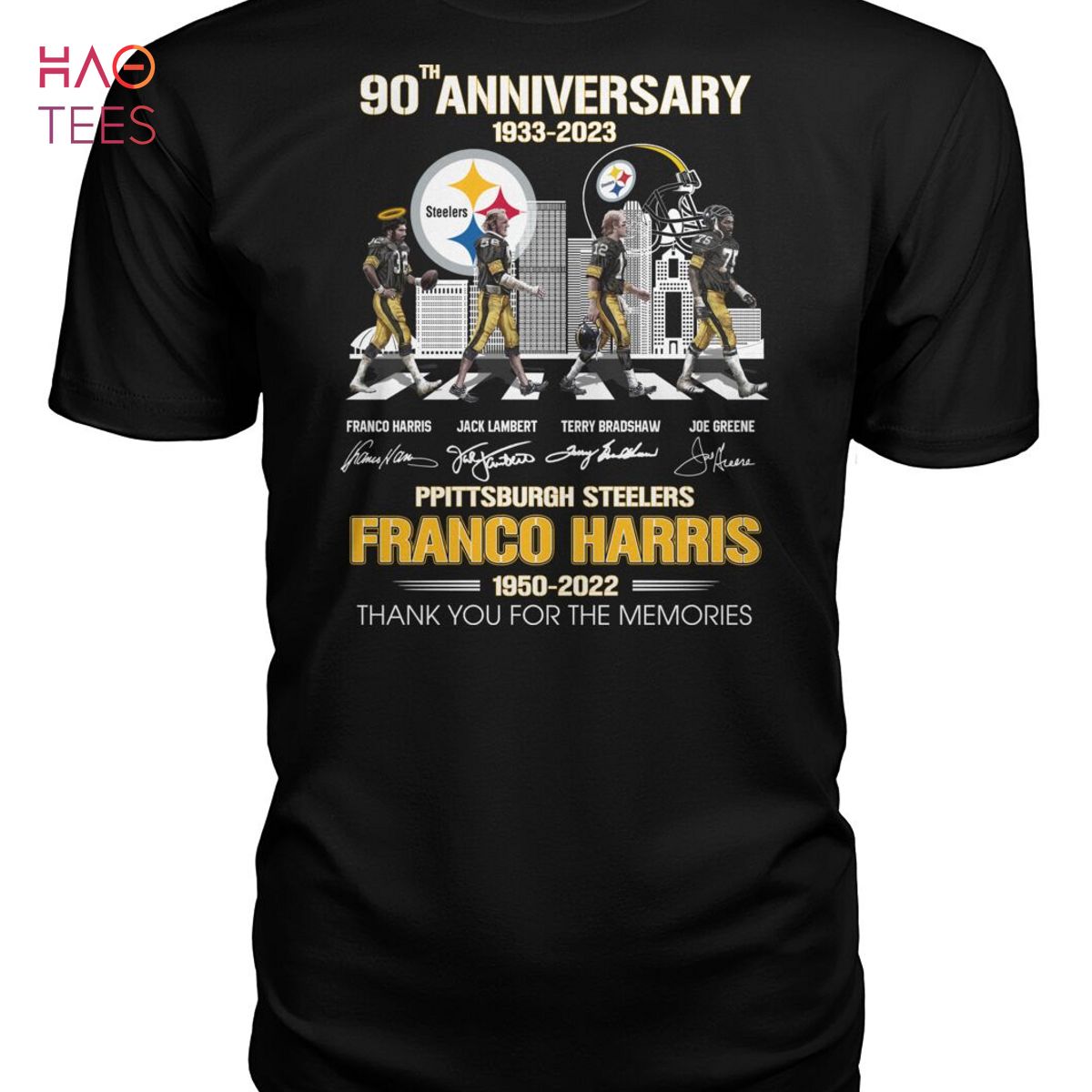 90 Anniversary 1933 2023 Ppittsburgh Steelers Franco Harris Thank You For The Memories T Shirt Unisex T Shirt 90 Anniversary 1933 2023 Ppittsburgh Steelers Franco Harris Thank You For The Memories T Shirt Unisex T Shirt