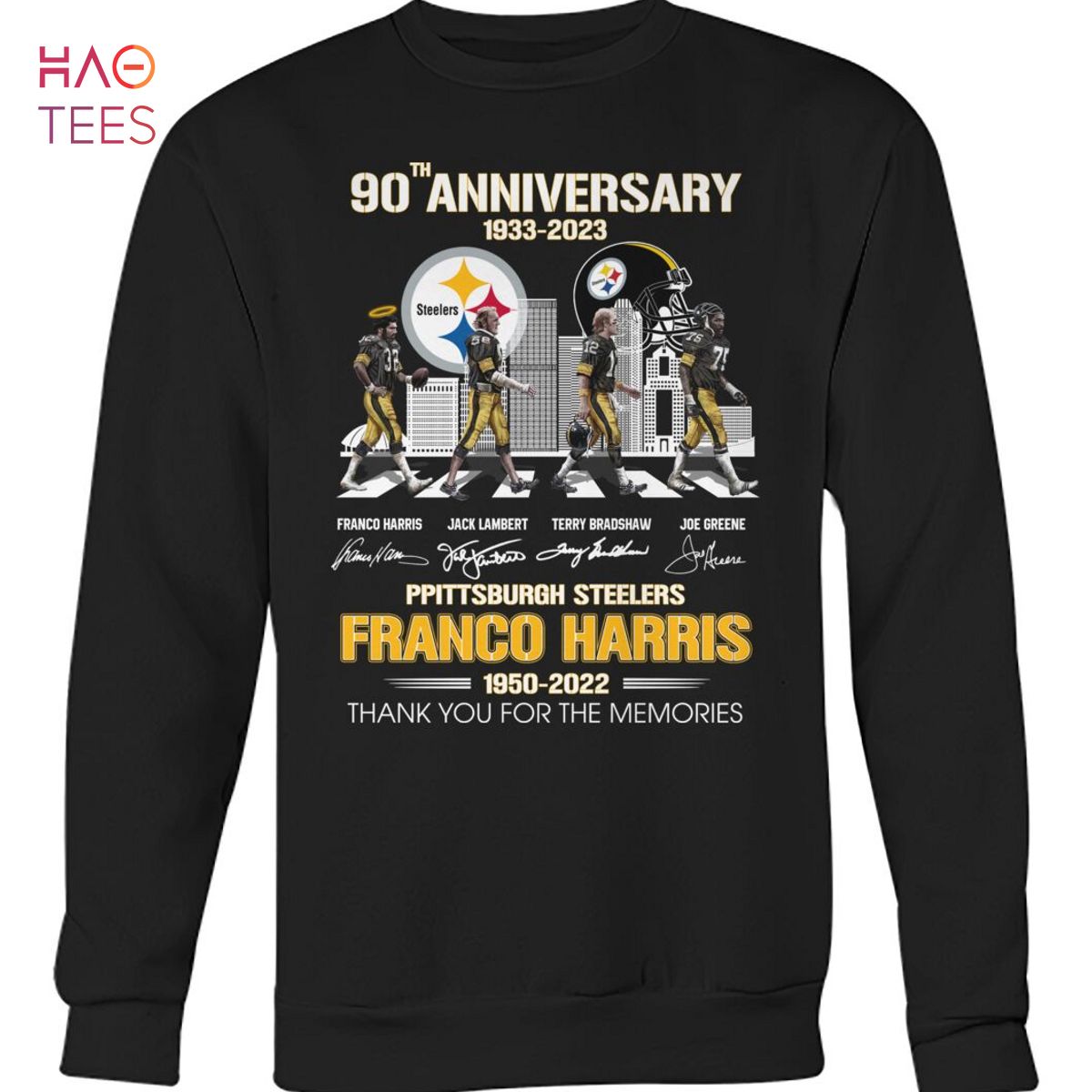90 Anniversary 1933 2023 Ppittsburgh Steelers Franco Harris Thank You For The Memories T Shirt Unisex T Shirt 90 Anniversary 1933 2023 Ppittsburgh Steelers Franco Harris Thank You For The Memories T Shirt Unisex T Shirt
