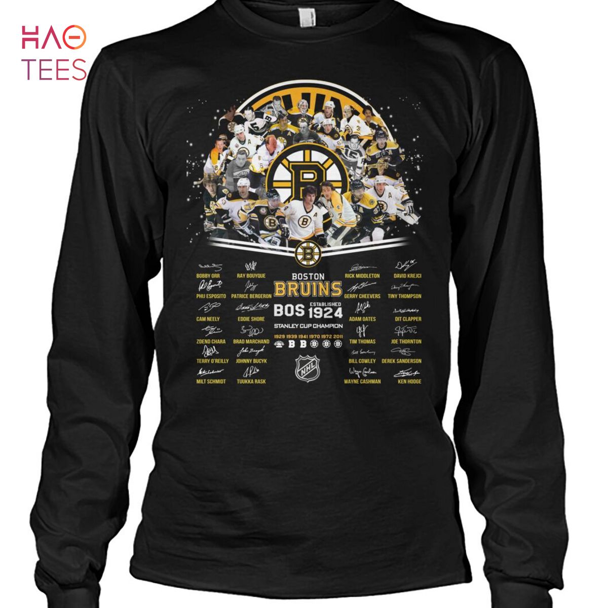Official nHL Boston Bruins Established 1924 Stanley Cup Champion T
