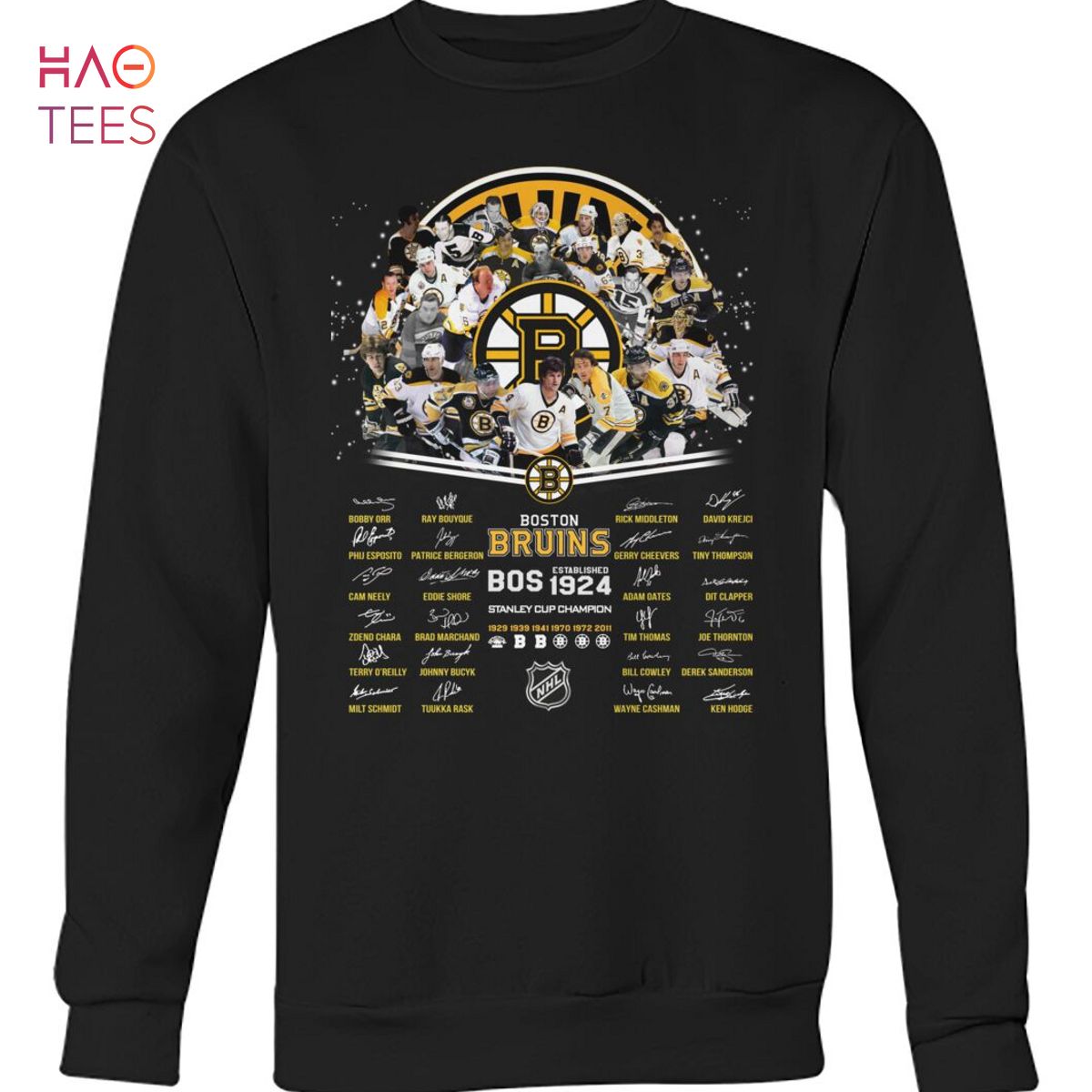 Boston Bruins Bos 1924 Stanley Cup Champion T Shirt Unisex T Shirt