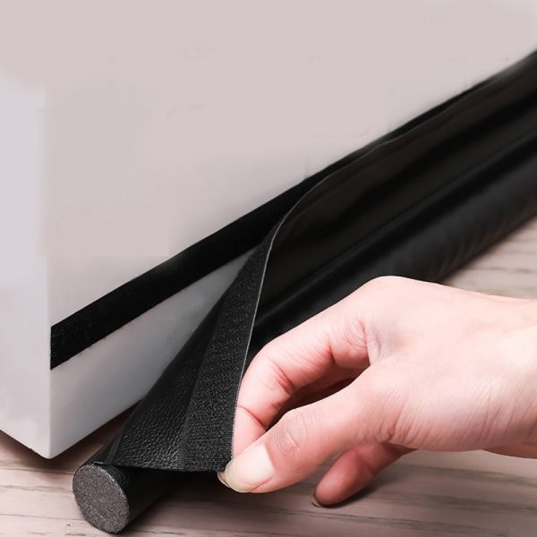 Adjustable Door Bottom Seal Strip Weatherstrip Under Door Draft Stopper Anti-Cold One Side Gap Blocker Foam Weather Strip
