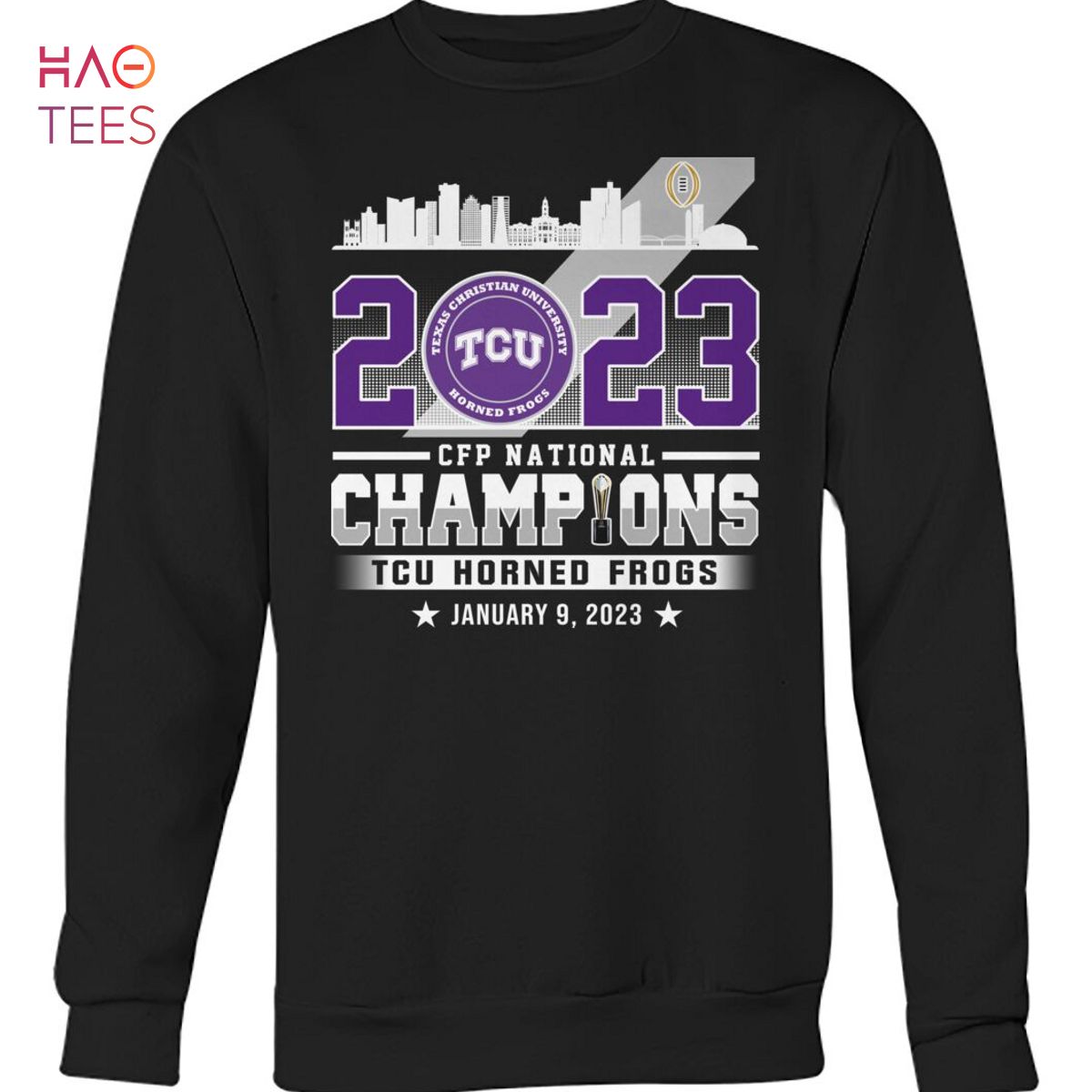 2023 CFP National Champions TCU Horned Frogs January 2023 T Shirt Unisex T Shirt