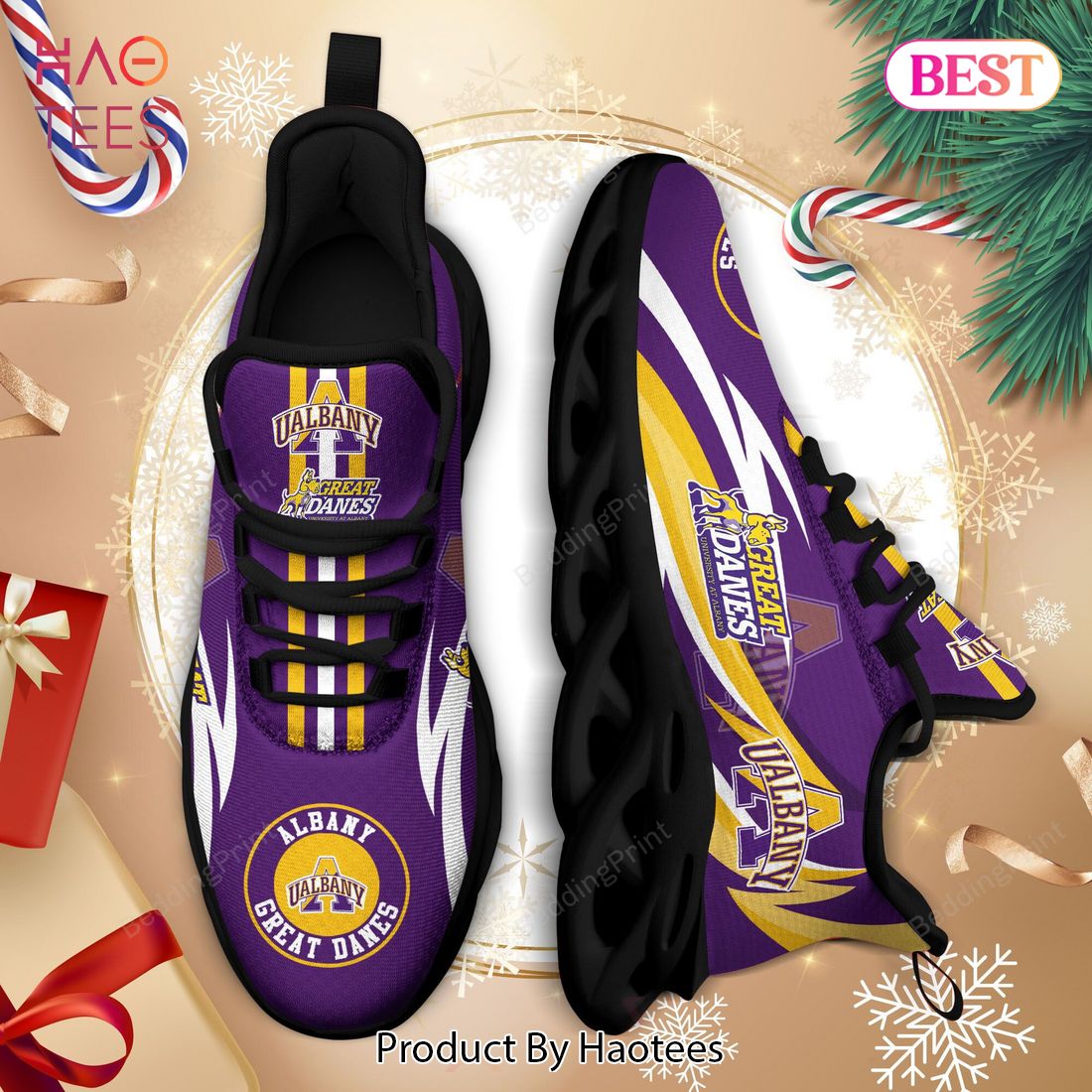 Albany Great Danes NCAA Gold Mix Violet Max Soul Shoes Albany Great Danes NCAA Gold Mix Violet Max Soul Shoes