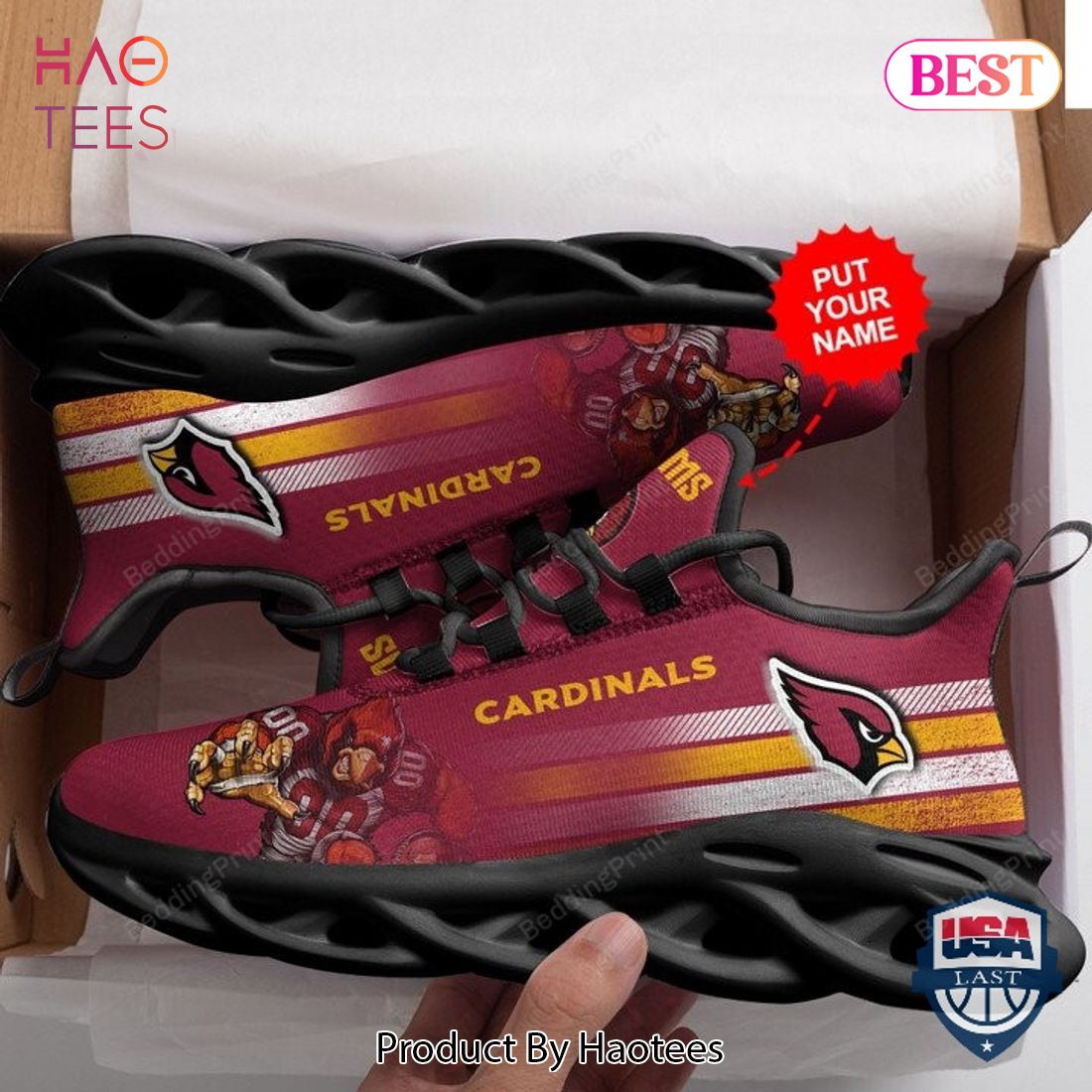 Arizona Cardinals Red Color Max Soul Shoes Arizona Cardinals Red Color Max Soul Shoes