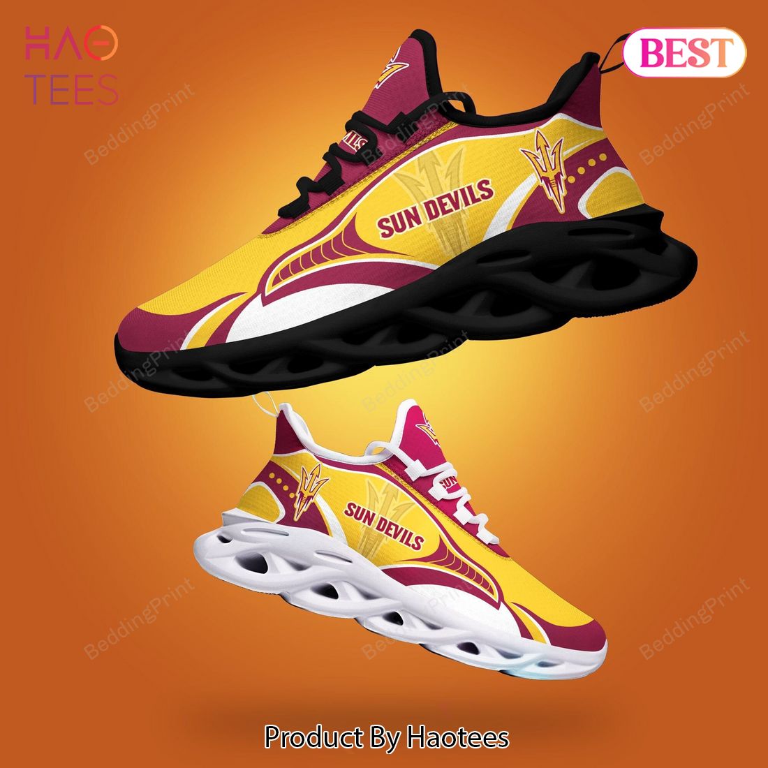 Arizona State Sun Devils NCAA Gold Mix Pink Max Soul Shoes