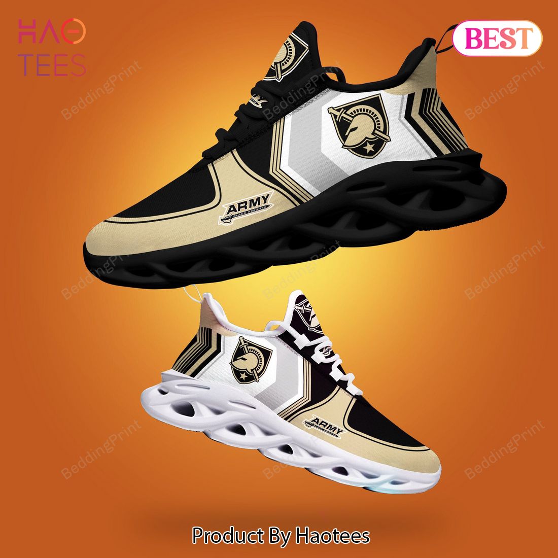 Army Black Knights NCAA Black Gold Max Soul Shoes Army Black Knights NCAA Black Gold Max Soul Shoes