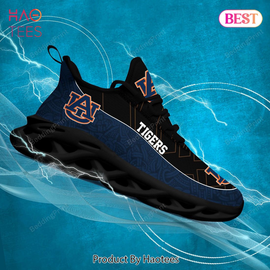 Auburn Tigers NCAA Blue Black Color Max Soul Shoes Auburn Tigers NCAA Blue Black Color Max Soul Shoes