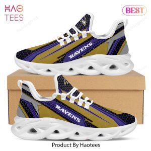 Baltimore Ravens NFL Trending Violet Mix Black Max Soul Shoes