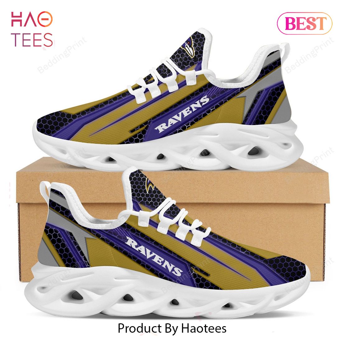 Baltimore Ravens NFL Trending Violet Mix Black Max Soul Shoes Baltimore Ravens NFL Trending Violet Mix Black Max Soul Shoes