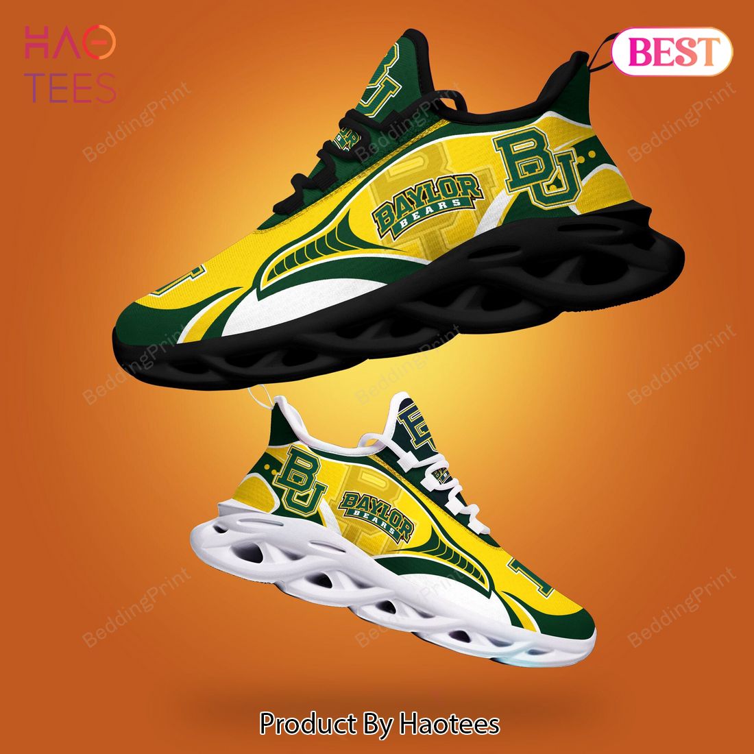 Baylor Bears NCAA Gold Mix Green Max Soul Shoes