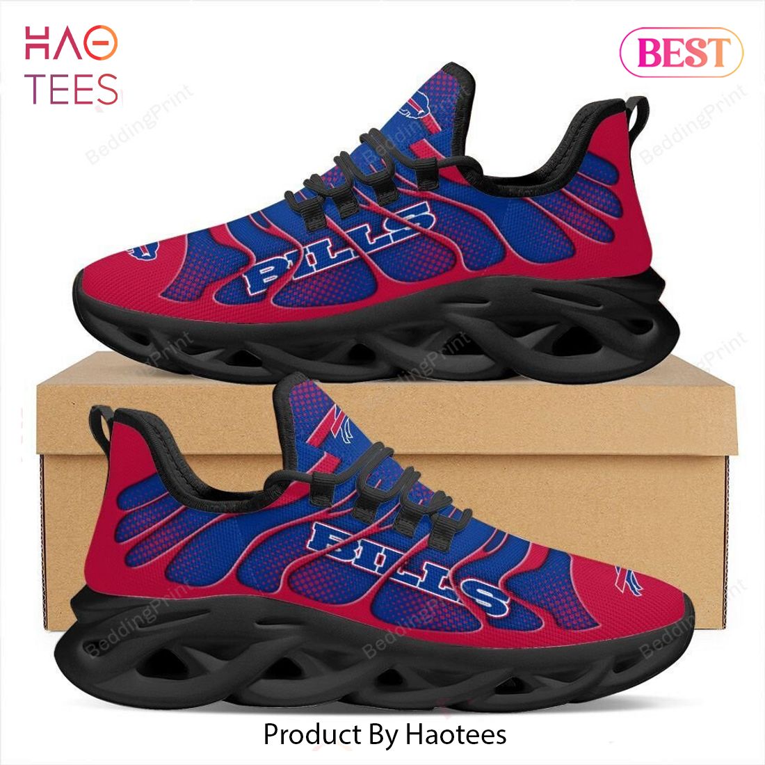 Buffalo Bills NFL Blue Mix Red Max Soul Shoes Buffalo Bills NFL Blue Mix Red Max Soul Shoes