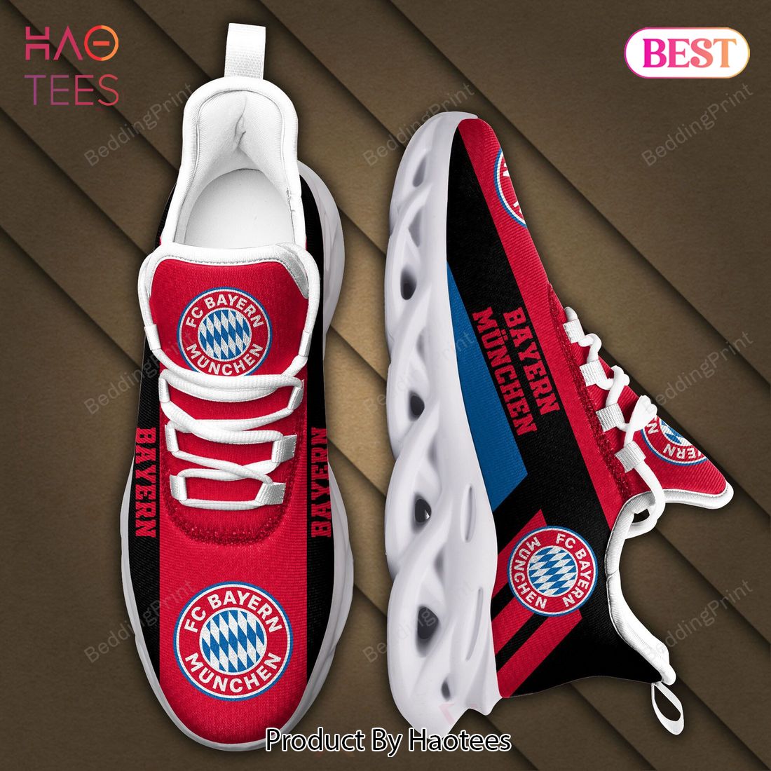 Bundesliga FC Bayern Munchen Black Mix Red Max Soul Shoes Bundesliga FC Bayern Munchen Black Mix Red Max Soul Shoes