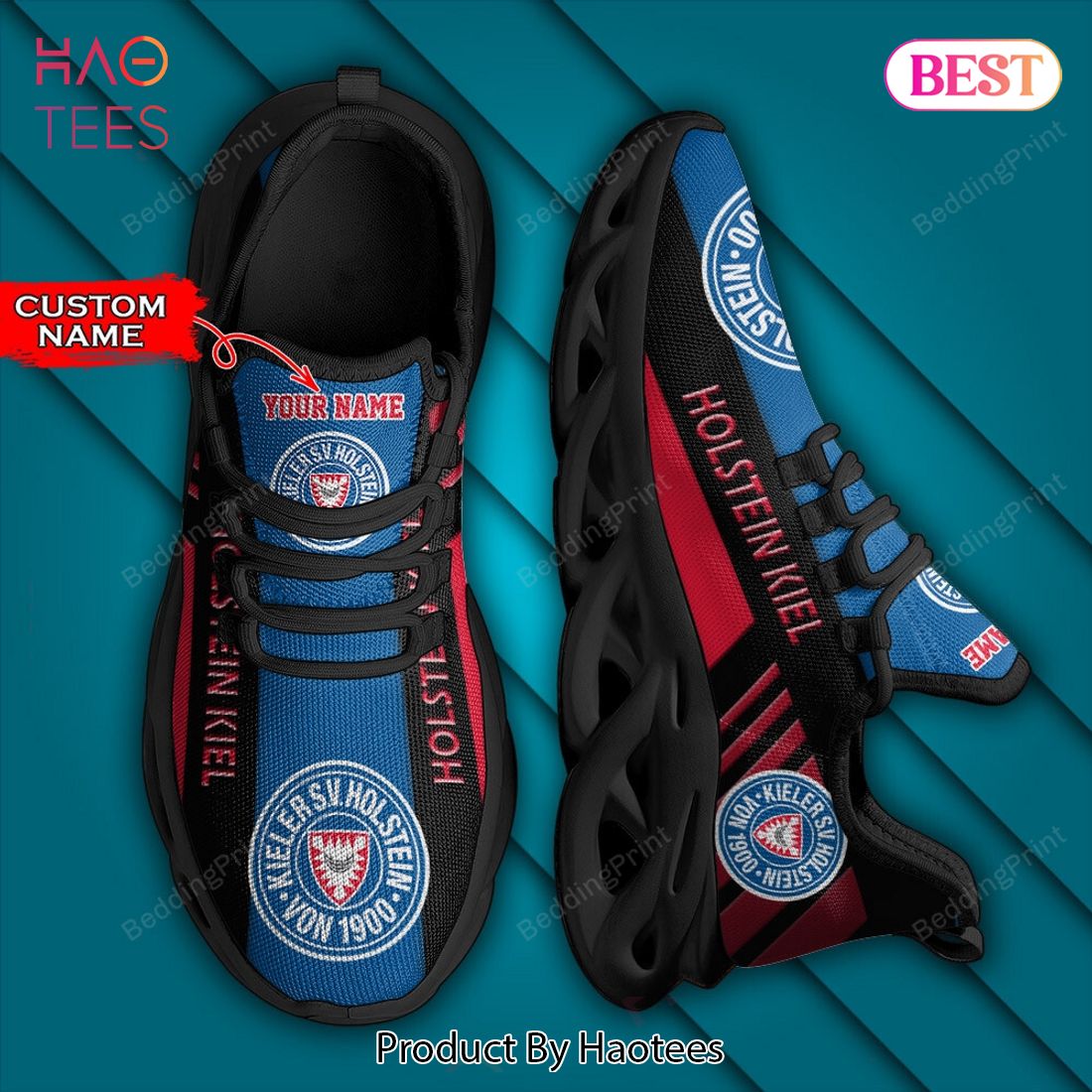 Bundesliga Holstein Kiel Personalized Black Blue Red Custom Name Max Soul Shoes Bundesliga Holstein Kiel Personalized Black Blue Red Custom Name Max Soul Shoes