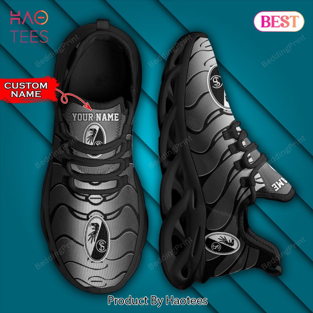 Bundesliga SC Freiburg Personalized Black Color Custom Name Max Soul Shoes Bundesliga SC Freiburg Personalized Black Color Custom Name Max Soul Shoes