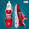 Arkansas Razorbacks NCAA Personalized White Mix Red Max Soul Shoes