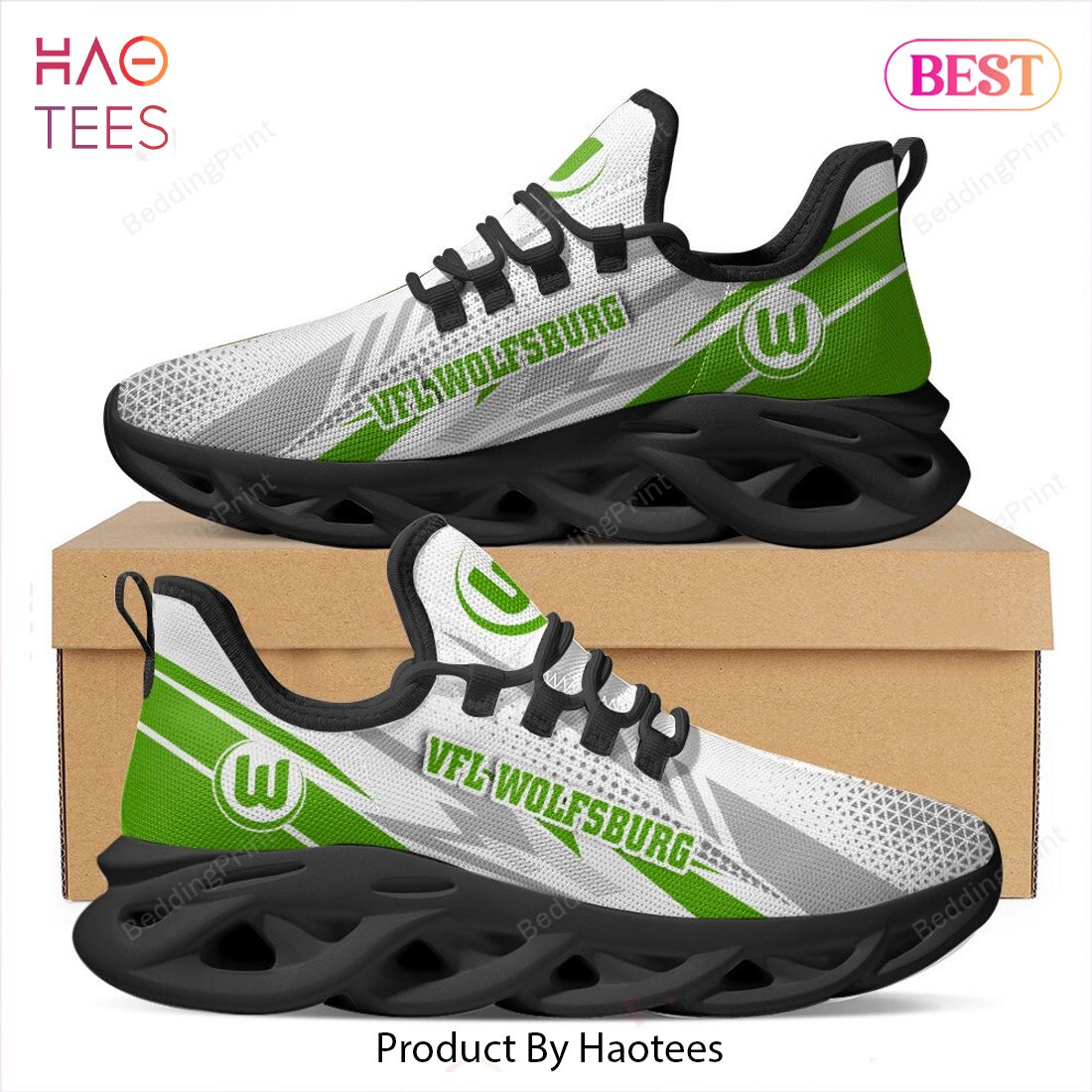Bundesliga VfL Wolfsburg Black Mix Green Max Soul Shoes Bundesliga VfL Wolfsburg Black Mix Green Max Soul Shoes