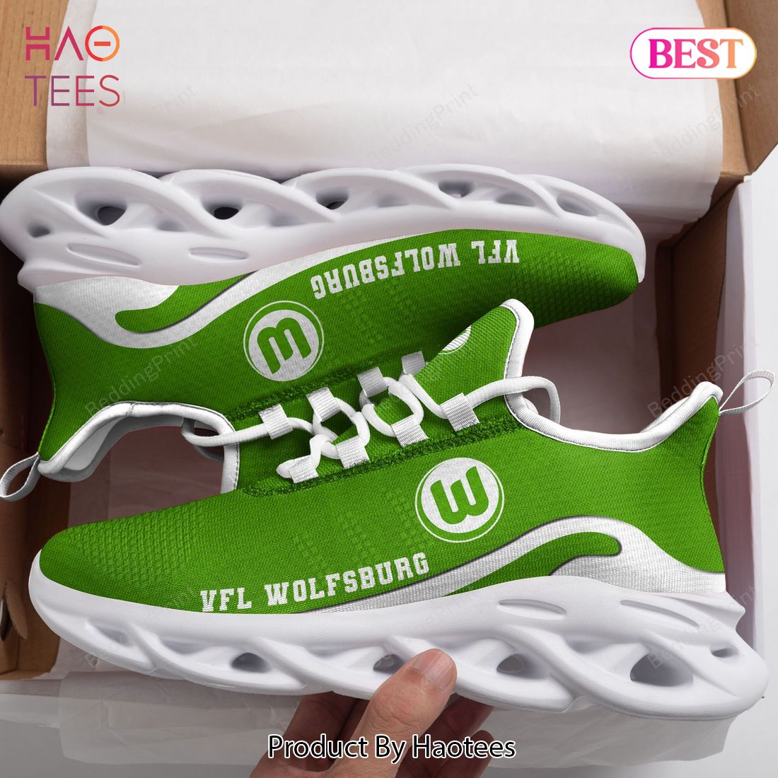 Bundesliga VfL Wolfsburg Green Color Max Soul Shoes Bundesliga VfL Wolfsburg Green Color Max Soul Shoes