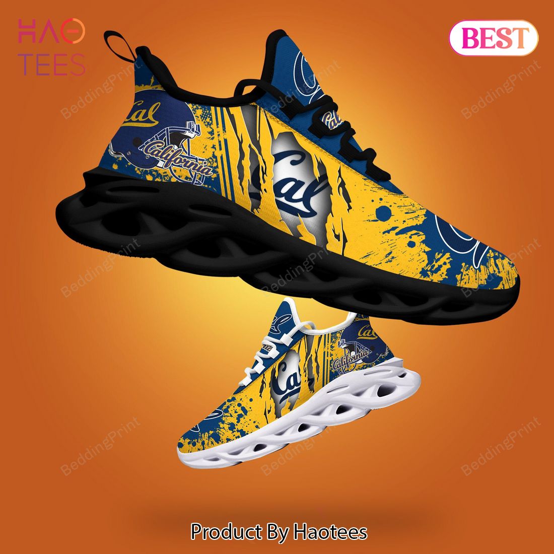 California Golden Bears NCAA Blue Gold Color Max Soul Shoes California Golden Bears NCAA Blue Gold Color Max Soul Shoes