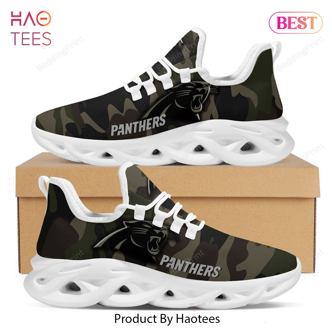 Carolina Panthers Camo Camouflage Design Trending Black Max Soul Shoes Carolina Panthers Camo Camouflage Design Trending Black Max Soul Shoes
