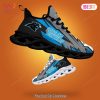 Carolina Panthers NFL Black Mix Blue Custom Name Max Soul Shoes