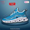 Carolina Panthers NFL Blue Mix Black Custom Name Max Soul Shoes