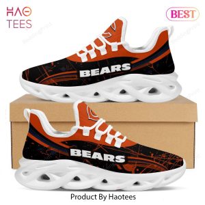 Chicago Bears Splash Colors Design Trending Black Orange Max Soul Shoes