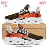 Cleveland Browns NFL Black White Orange Max Soul Shoes Cleveland Browns NFL Black White Orange Max Soul Shoes