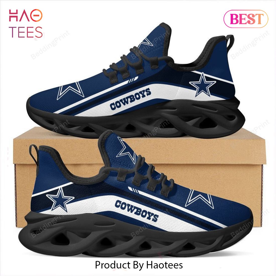 Dallas Cowboys NFL Black Blue White Max Soul Shoes
