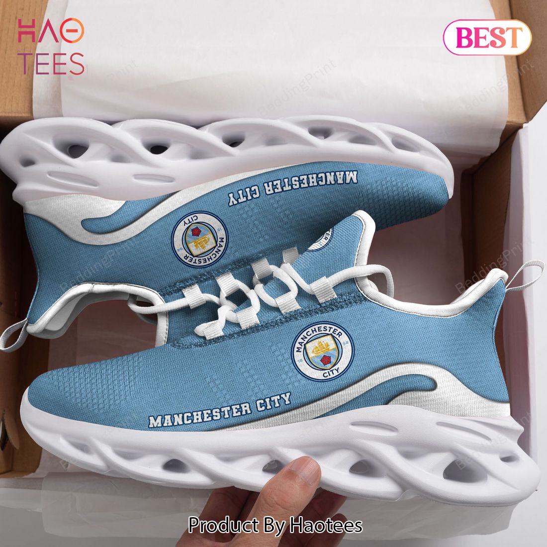 EPL Manchester City Blue Color Max Soul Shoes