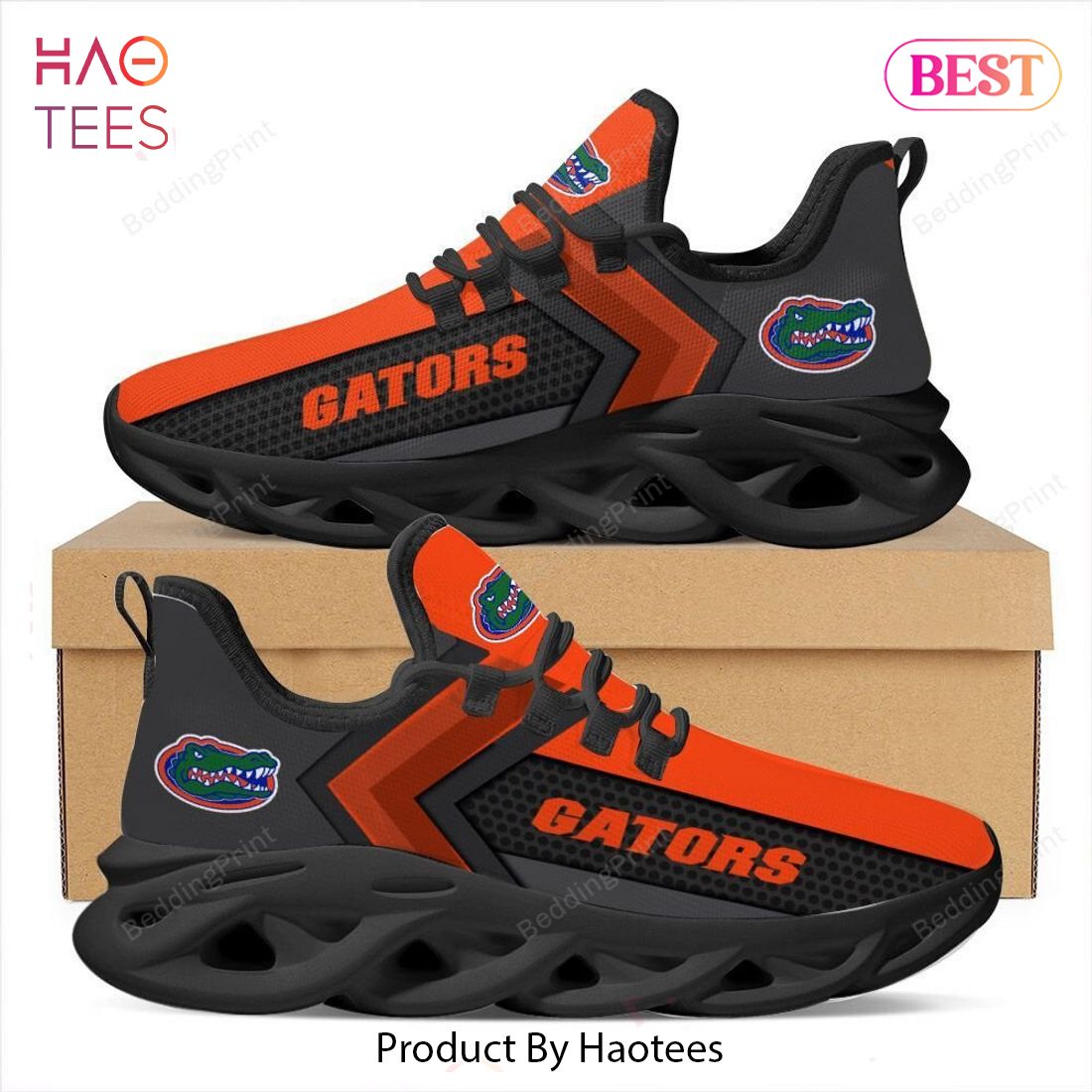 Florida Gators NCAA Hot Trend Black Orange Max Soul Shoes