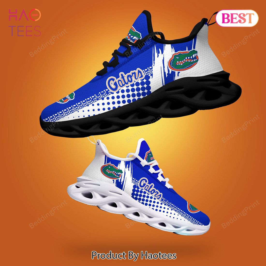 Florida Gators NCAA Hot White Mix Orange Max Soul Shoes Florida Gators NCAA Hot White Mix Orange Max Soul Shoes