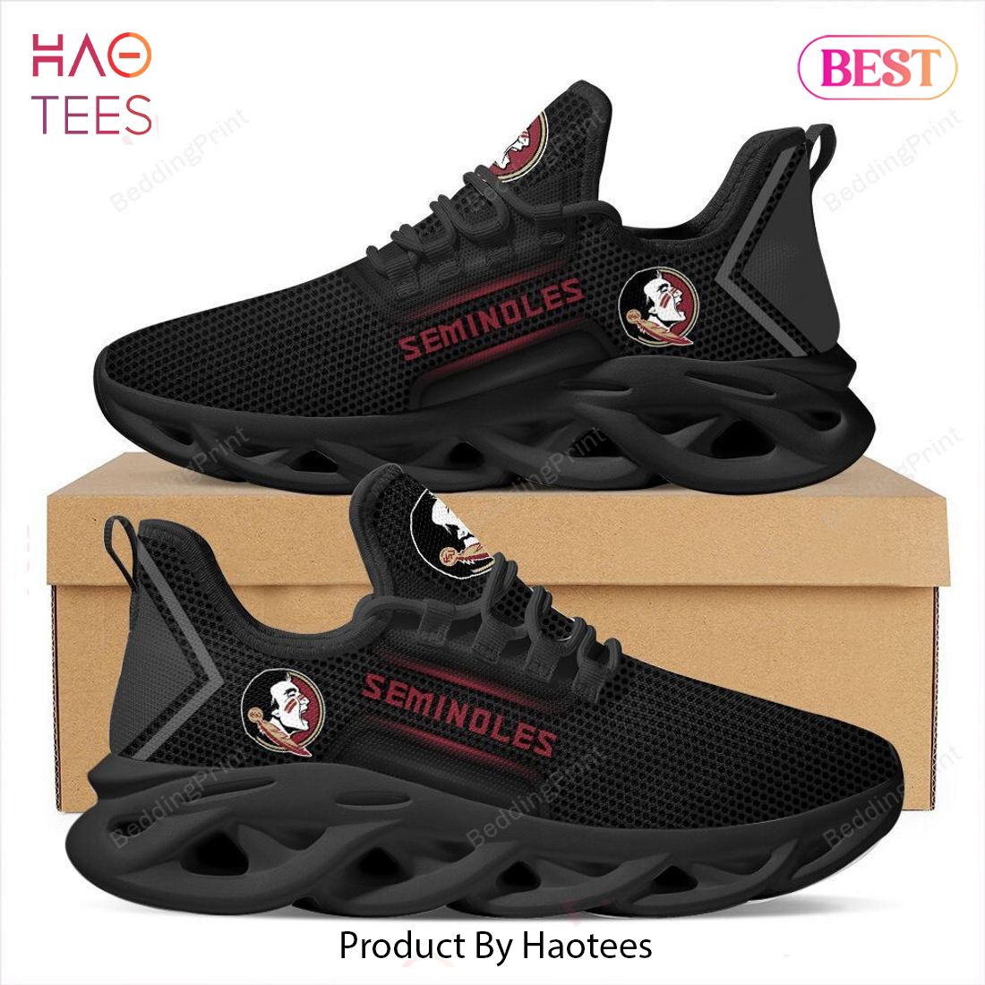 Florida State Seminoles NCAA Black Color Max Soul Shoes Florida State Seminoles NCAA Black Color Max Soul Shoes